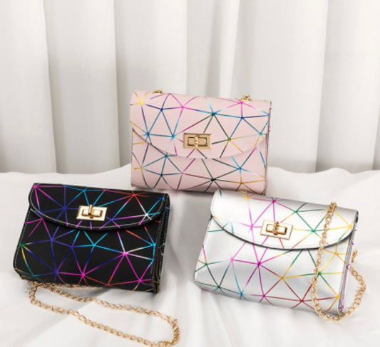 Mini Geometric Graphic Chain Bag